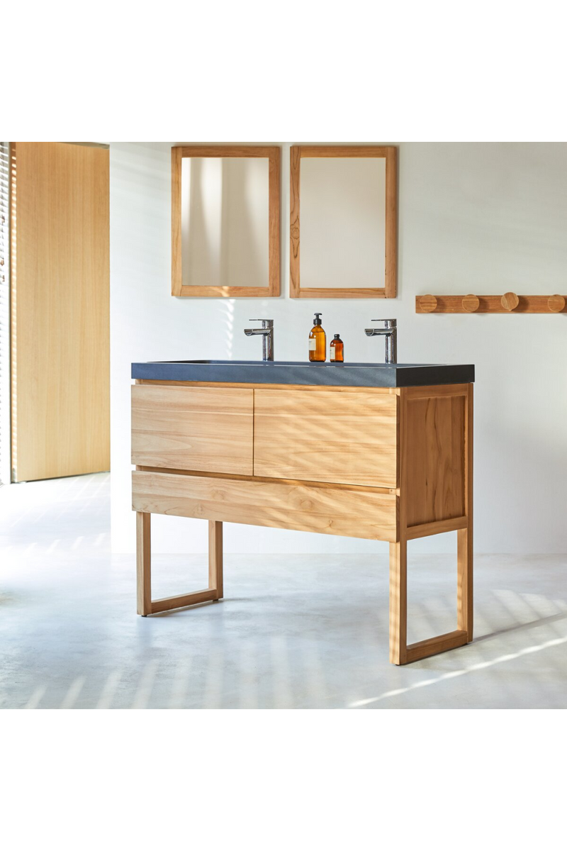 Stone Sink Bathroom Cabinet | Tikamoon Edgar | Woodfurniture.com