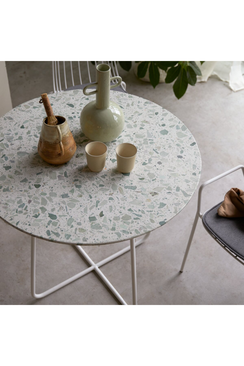 Round Green Dining Table | Tikamoon Elio | Woodfurniture.com