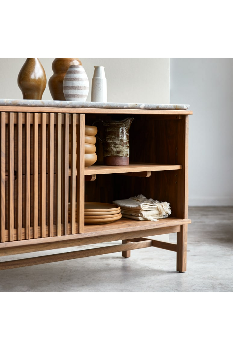 Terrazzo Top 2-Drawer Sideboard | Tikamoon Isaure | Woodfurniture.com