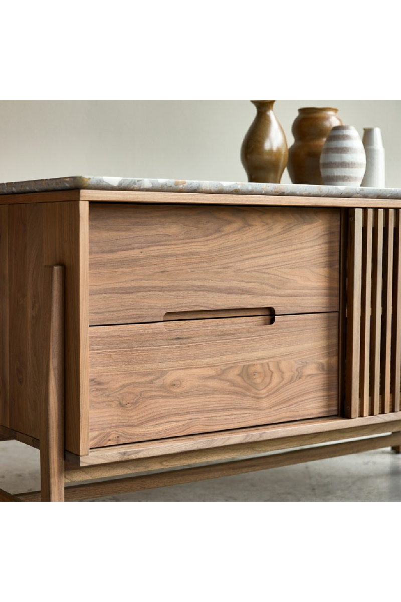 Terrazzo Top 2-Drawer Sideboard | Tikamoon Isaure | Woodfurniture.com