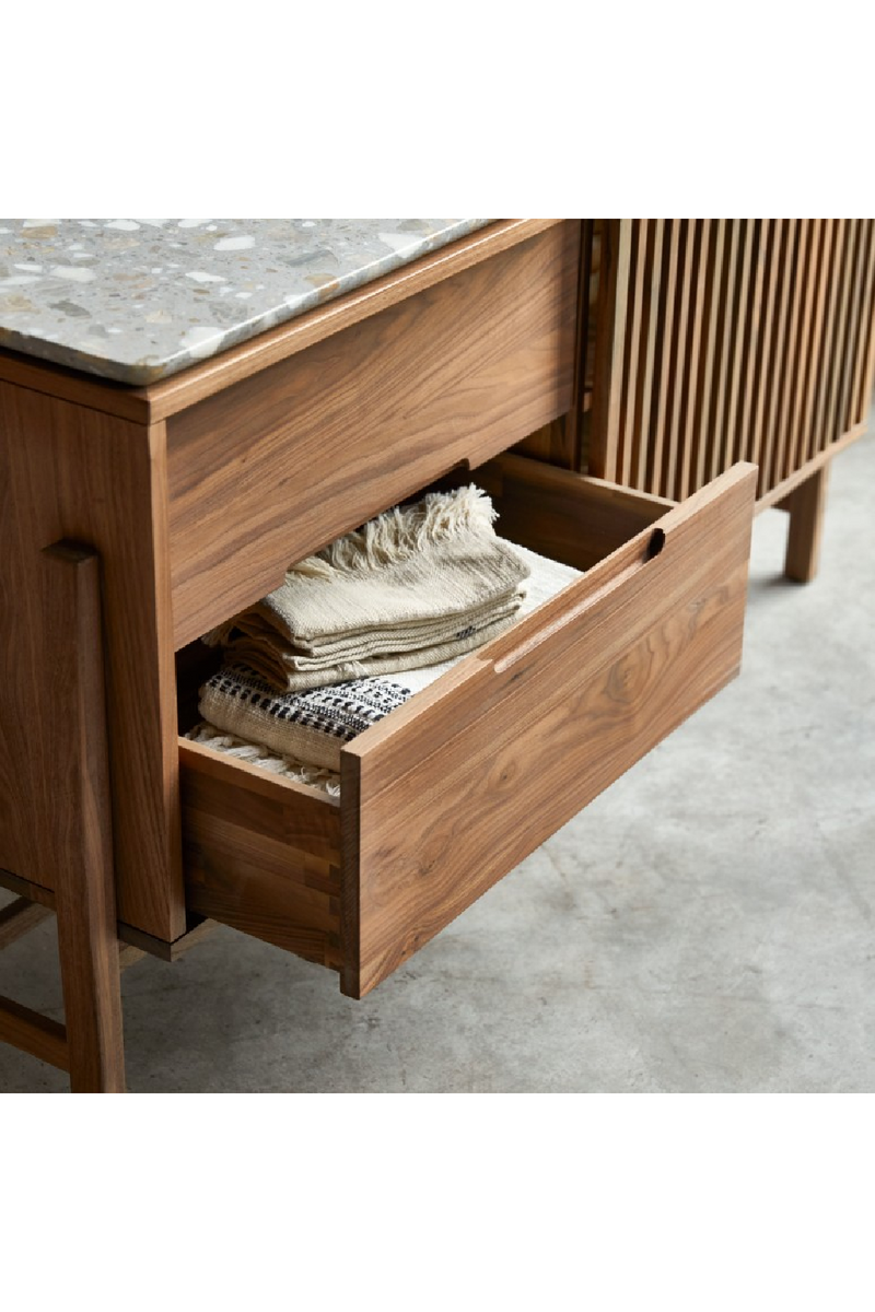 Terrazzo Top 2-Drawer Sideboard | Tikamoon Isaure | Woodfurniture.com