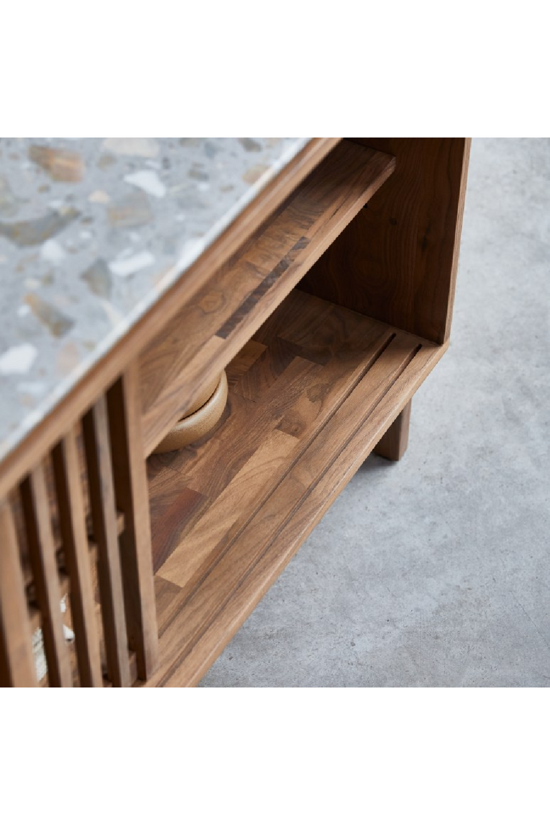 Solid Walnut Slatted Sideboard | Tikamoon Isaure | Woodfurniture.com