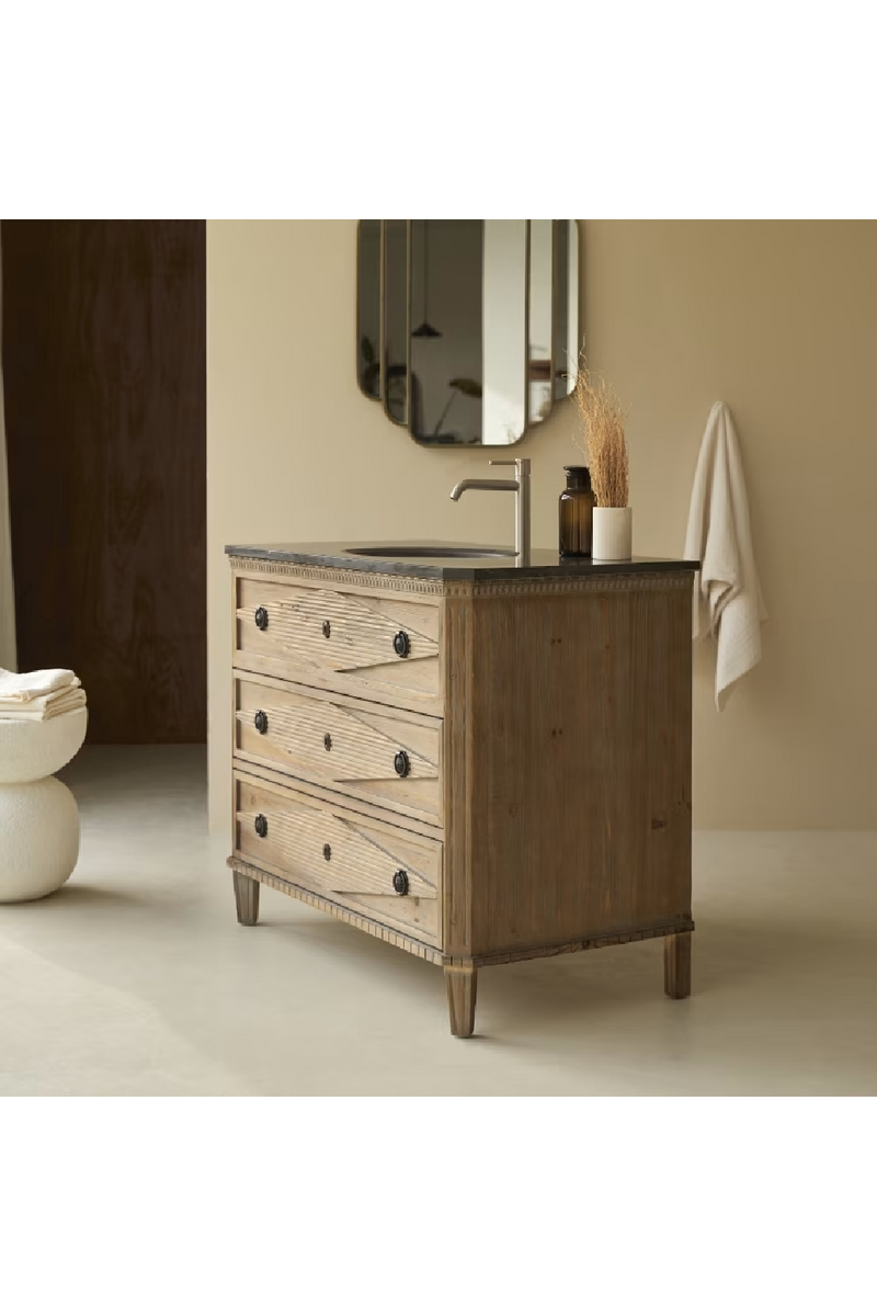 Pine Modern Classic Vanity Unit | Tikamoon Emily | Woodfurniture.com