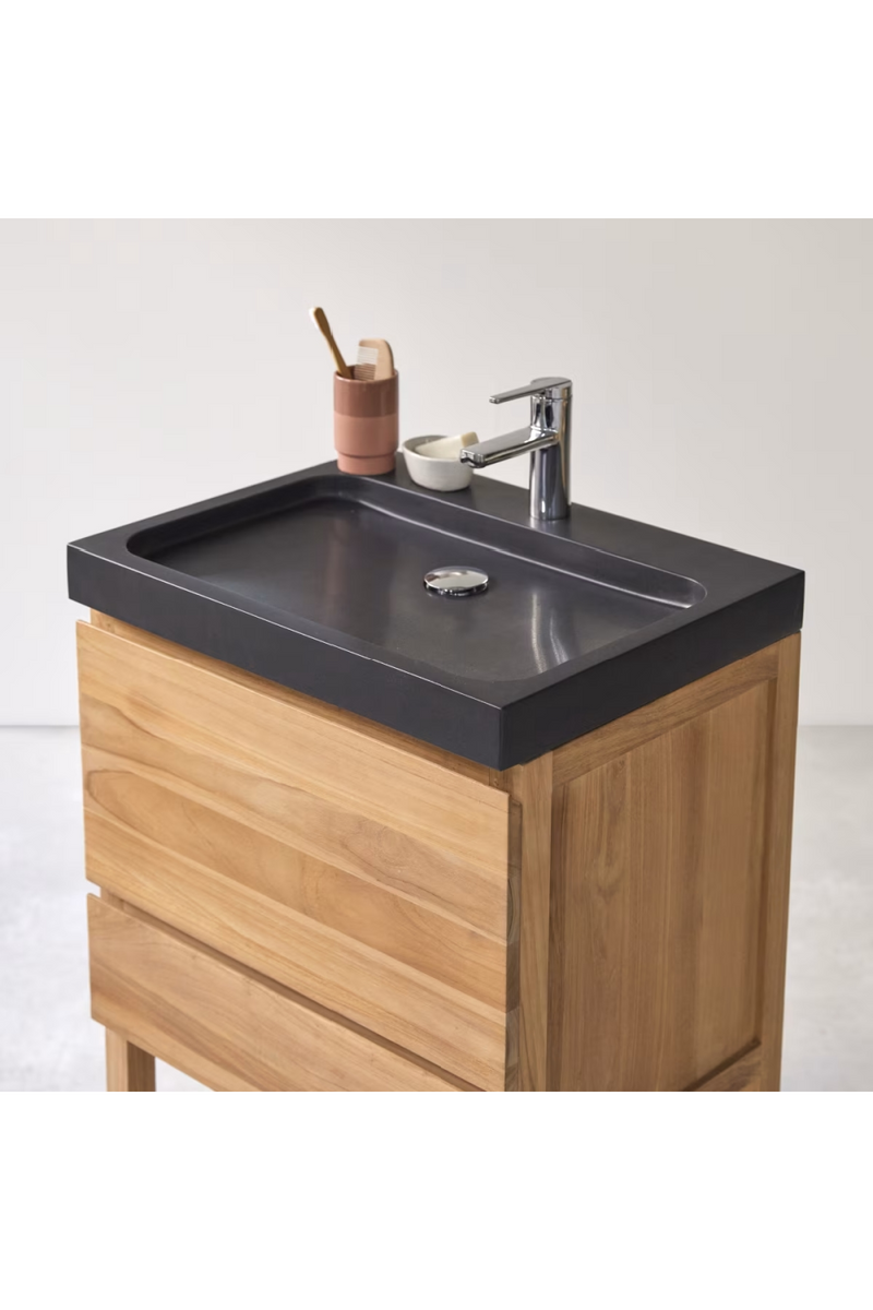 Lava Stone Vanity Unit | Tikamoon Edgar | Woodfurniture.com