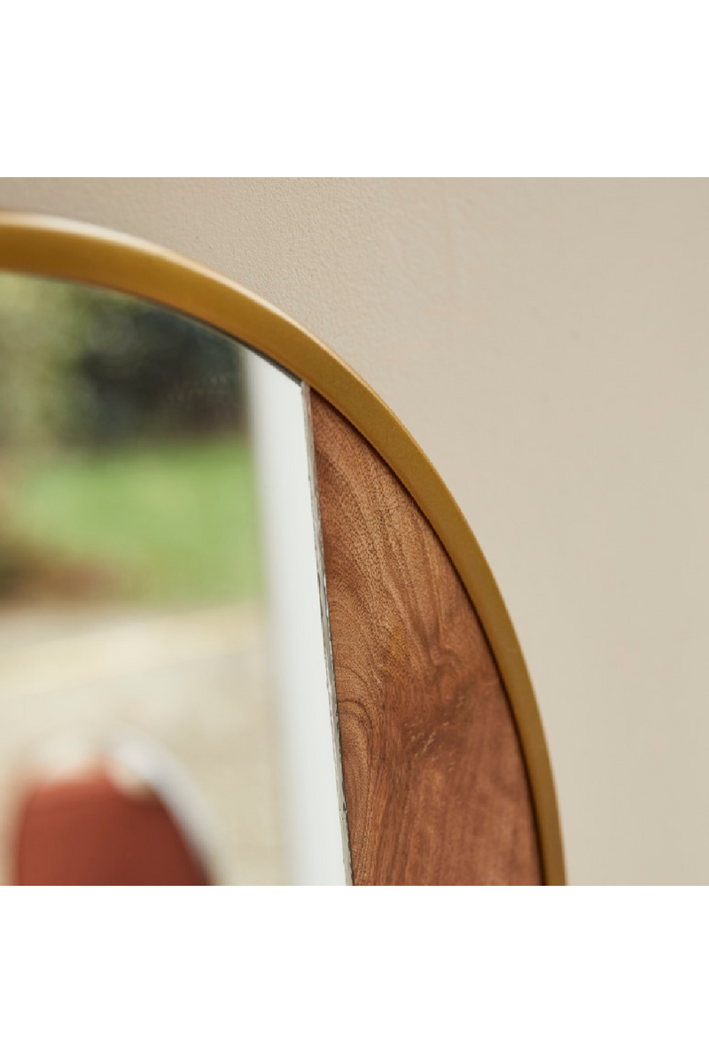 Gold Framed Round Mirror | Tikamoon Andrea | Woodfurniture.com