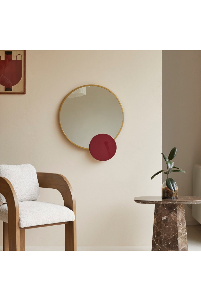 Steel Framed Round Mirror | Tikamoon Tom | Woodfurniture.com