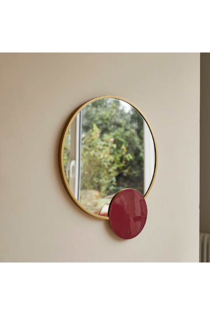 Steel Framed Round Mirror | Tikamoon Tom | Woodfurniture.com