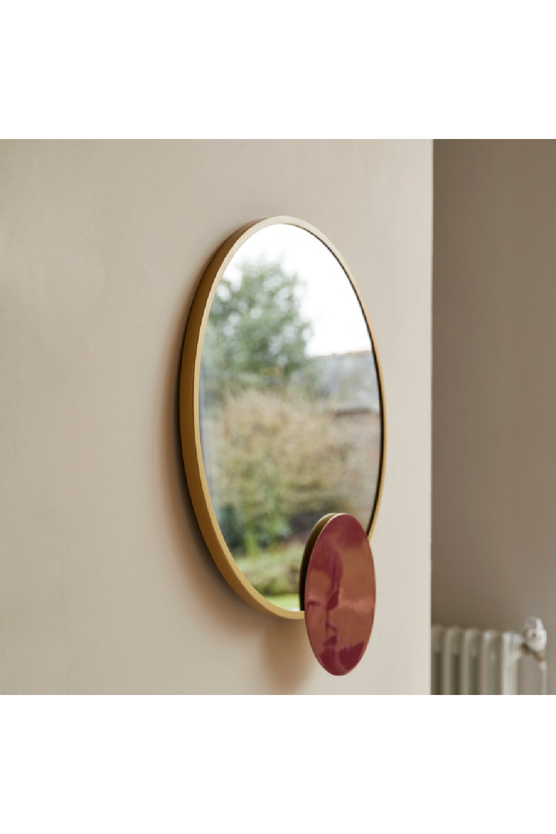 Steel Framed Round Mirror | Tikamoon Tom | Woodfurniture.com