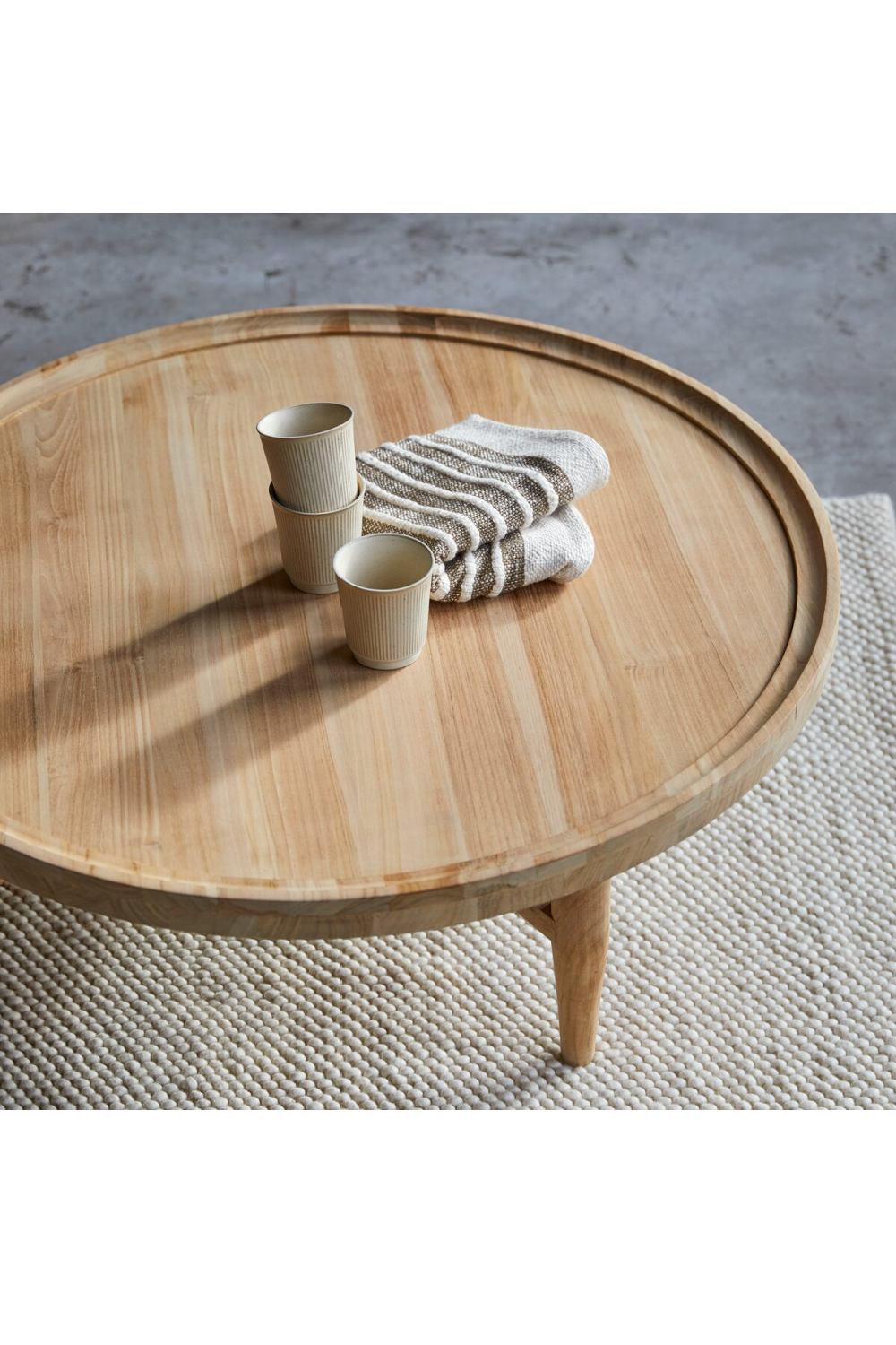 Solid Teak Coffee Table | Tikamoon Milla | Woodfurniture.com