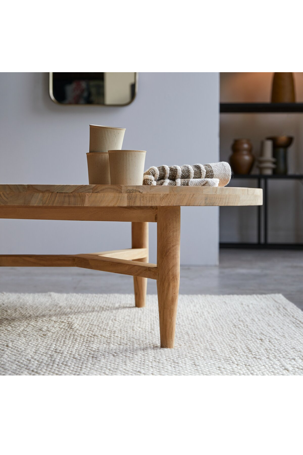 Solid Teak Coffee Table | Tikamoon Milla | Woodfurniture.com