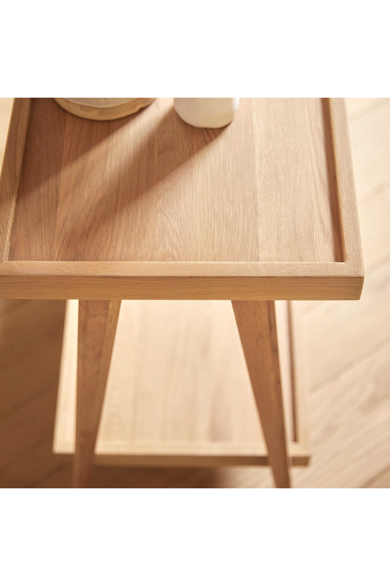 Oak Minimalist Console Table | Tikamoon Pola | Woodfurniture.com