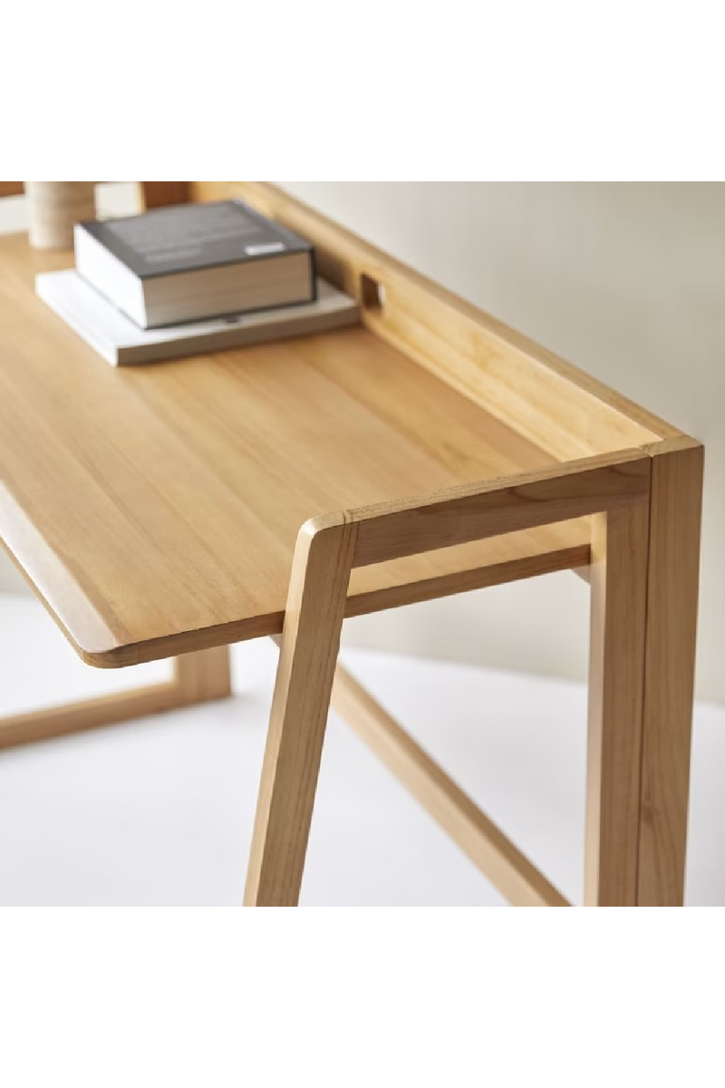 Solid Teak Folding Desk | Tikamoon Philip | Woodfurniture.com