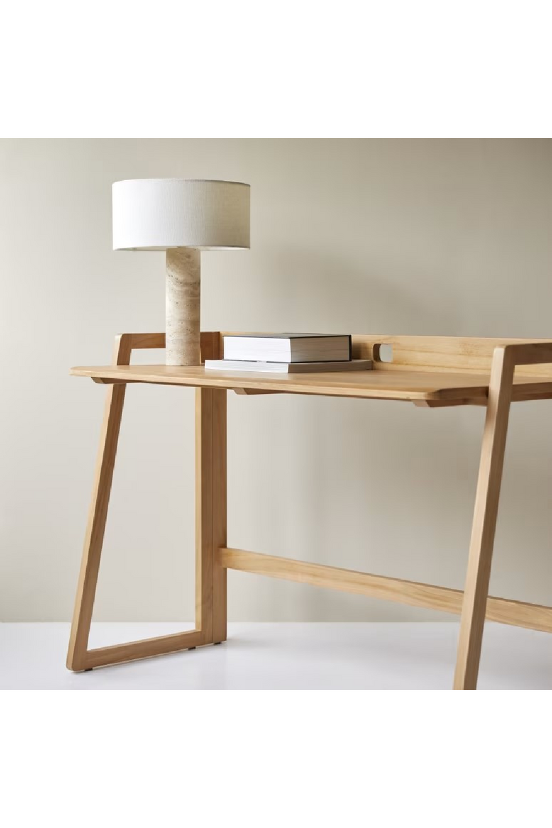 Solid Teak Folding Desk | Tikamoon Philip | Woodfurniture.com