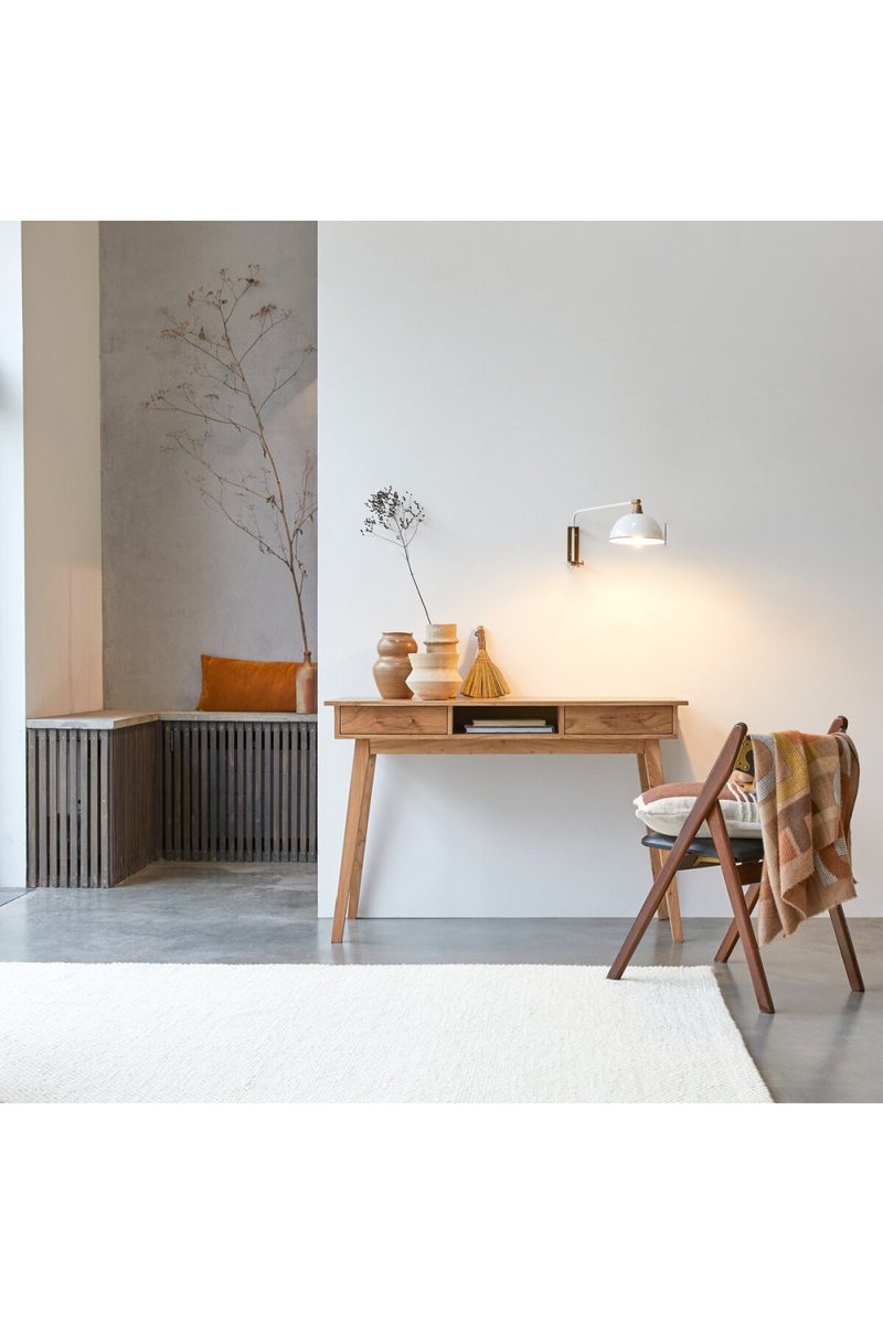 Solid Acacia Desk with Drawers | Tikamoon Oslo | Woodfurniture.com