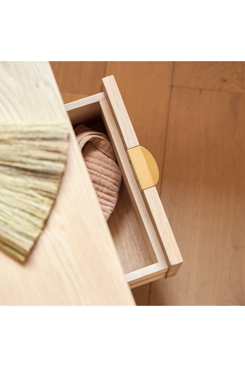 Oak Minimalist Bedside Table | Tikamoon Pola | Woodfurniture.com