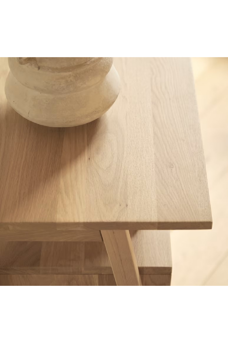 Oak Minimalist Console Table | Tikamoon Pola | Woodfurniture.com