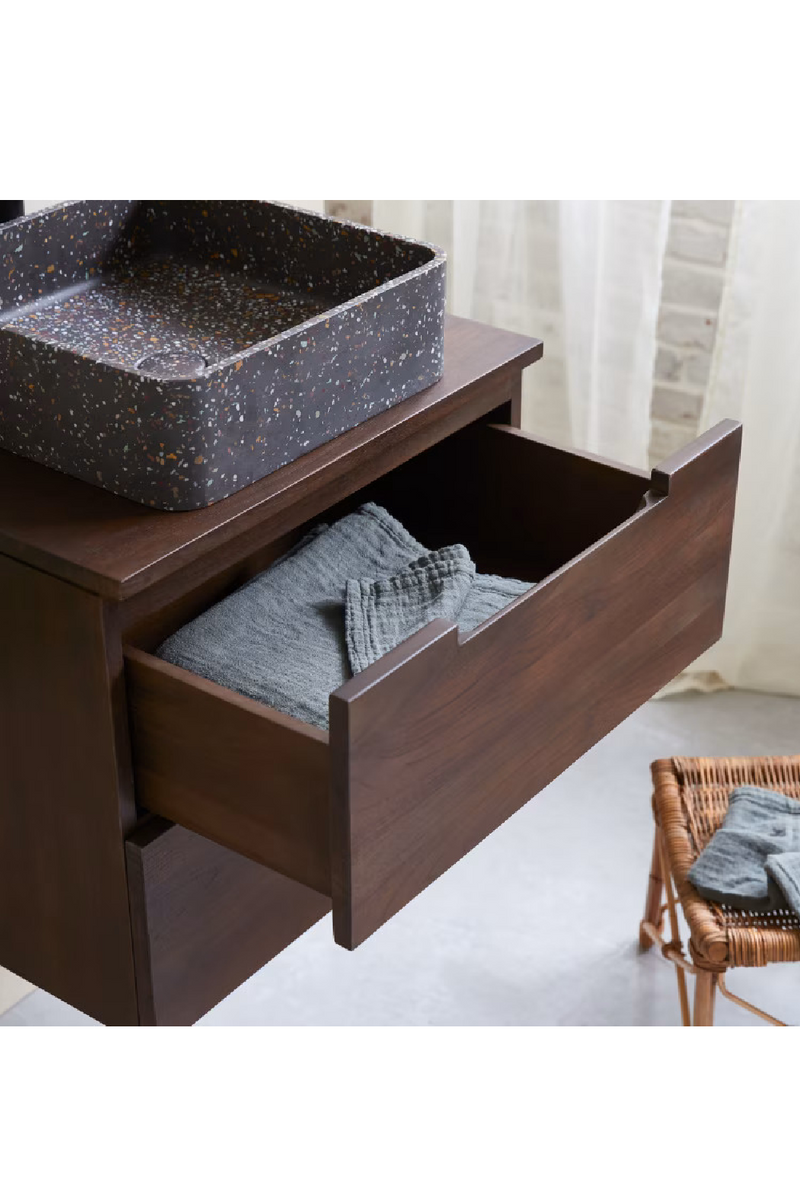 Contemporary Teak Vanity Unit | Tikamoon Romeo | Woodfurniture.com