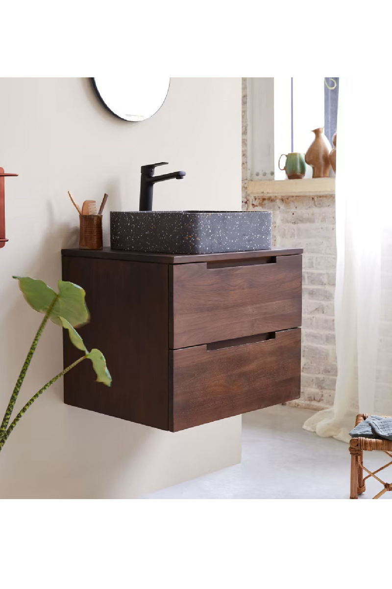 Contemporary Teak Vanity Unit | Tikamoon Romeo | Woodfurniture.com