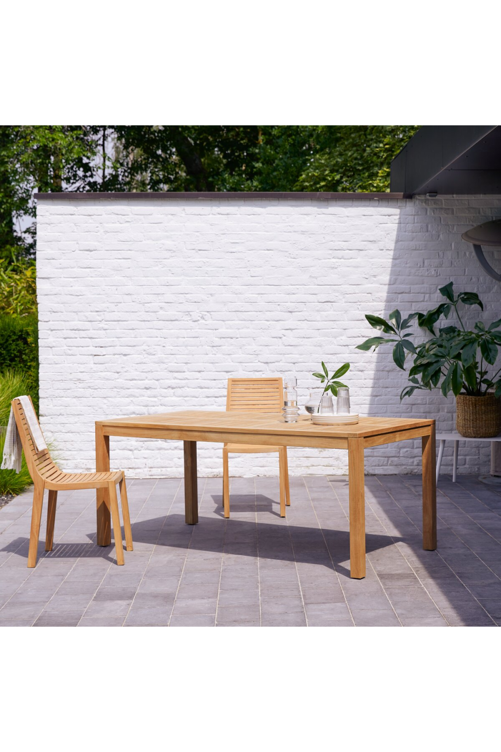 Solid Teak Outdoor Table | Tikamoon Teo | Woodfurniture.com