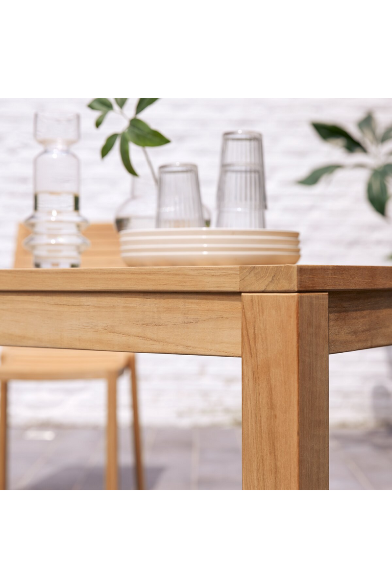Solid Teak Outdoor Table | Tikamoon Teo | Woodfurniture.com