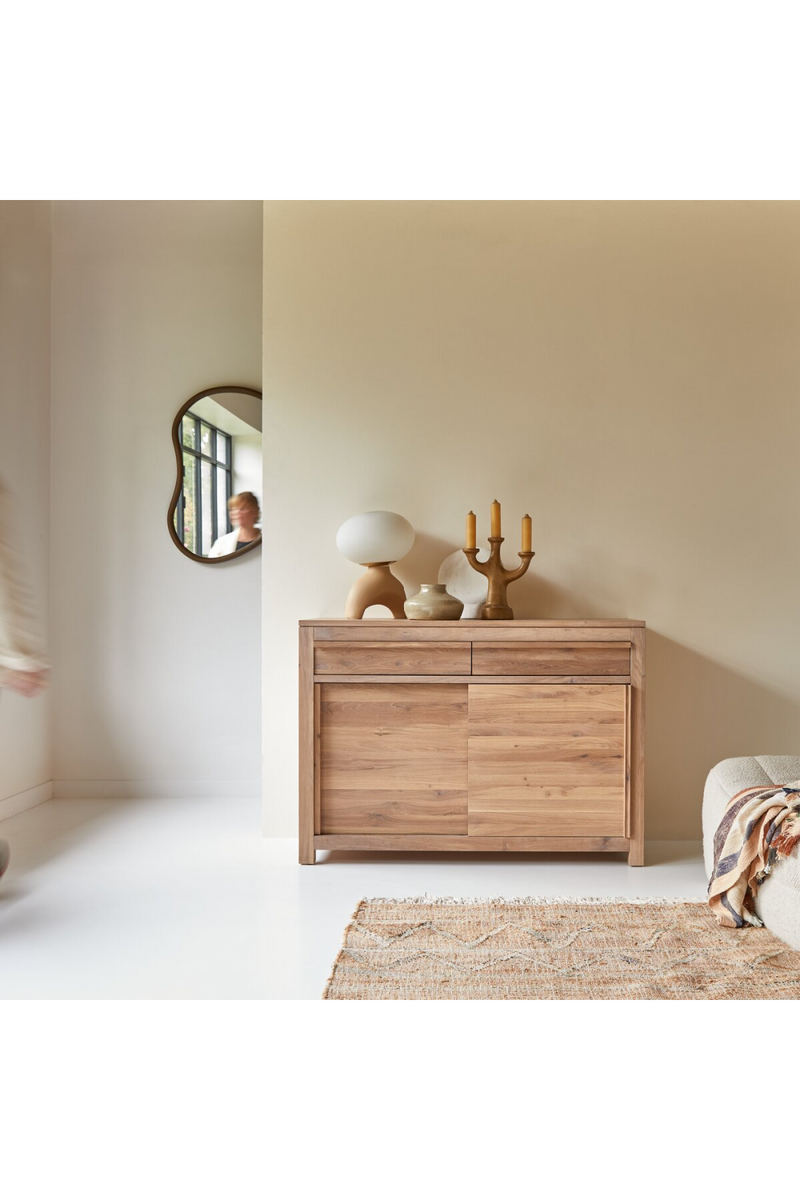 Oiled Oak Minimalist Sideboard | Tikamoon Luce | Woodfurniture.com