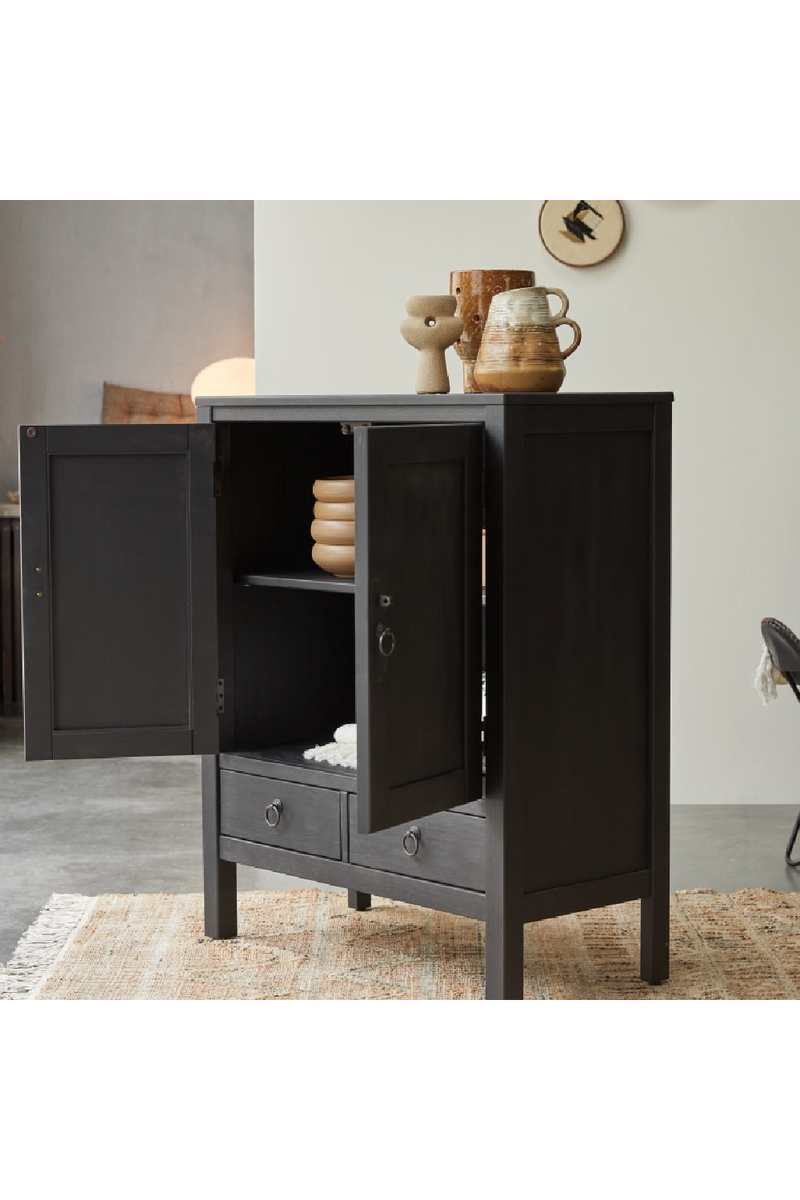 Black Pine Kitchen Cabinet | Tikamoon Thaki | Woodfurniture.com