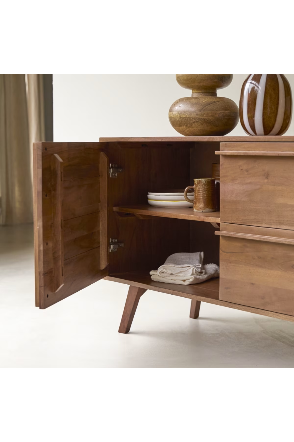 Solid Acacia Scandinavian Sideboard | Tikamoon Niels | Woodfurniture.com