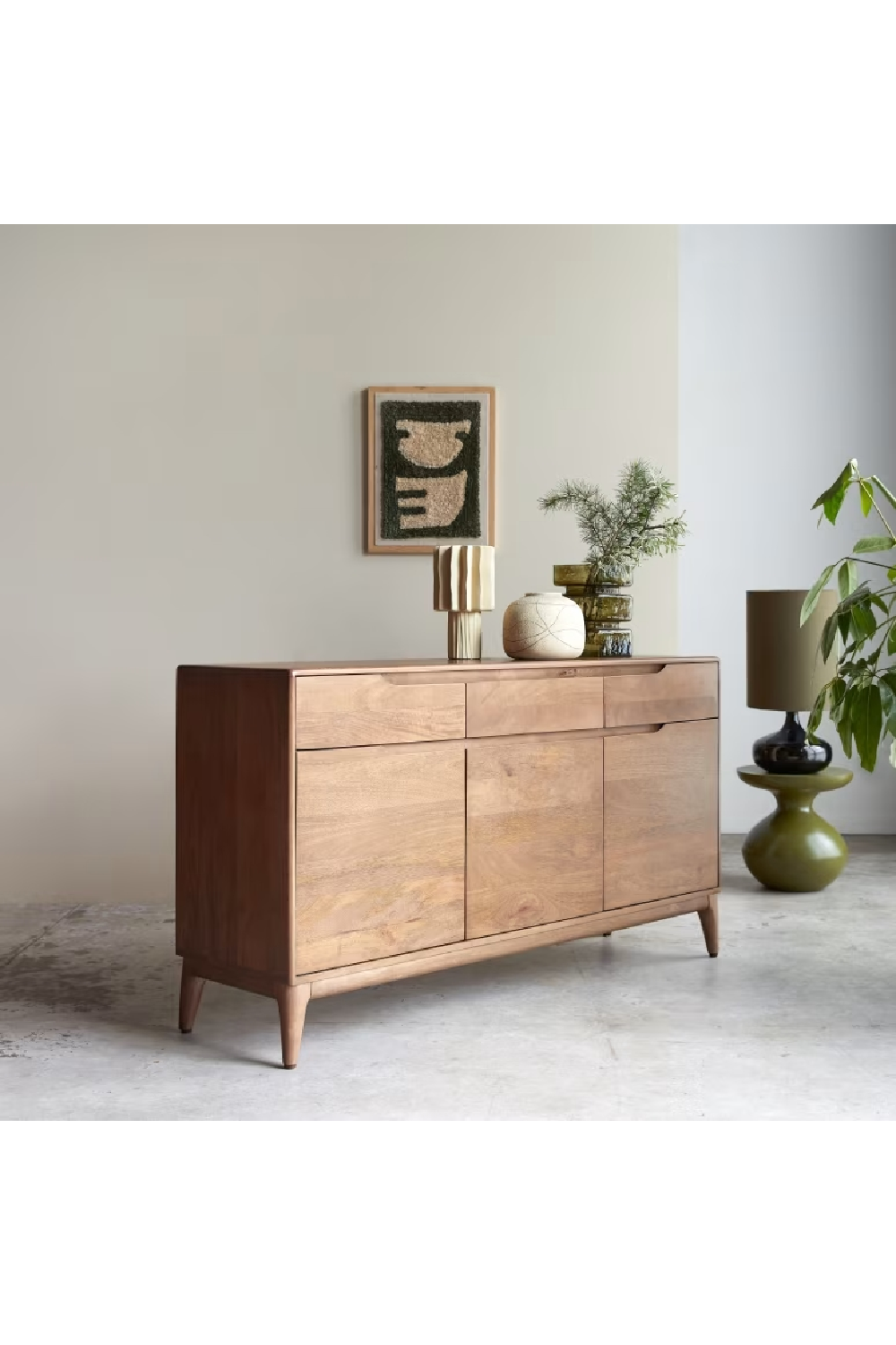 Solid Mango Wood Sideboard | Tikamoon Gabrielle | Woodfurniture.com