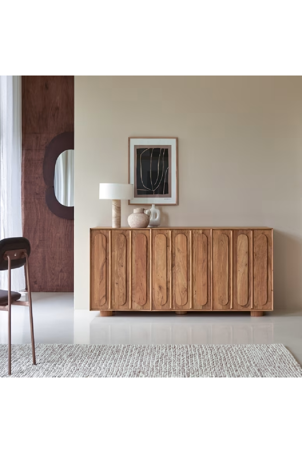 Solid Acacia Sideboard | Tikamoon Olga | Woodfurniture.com