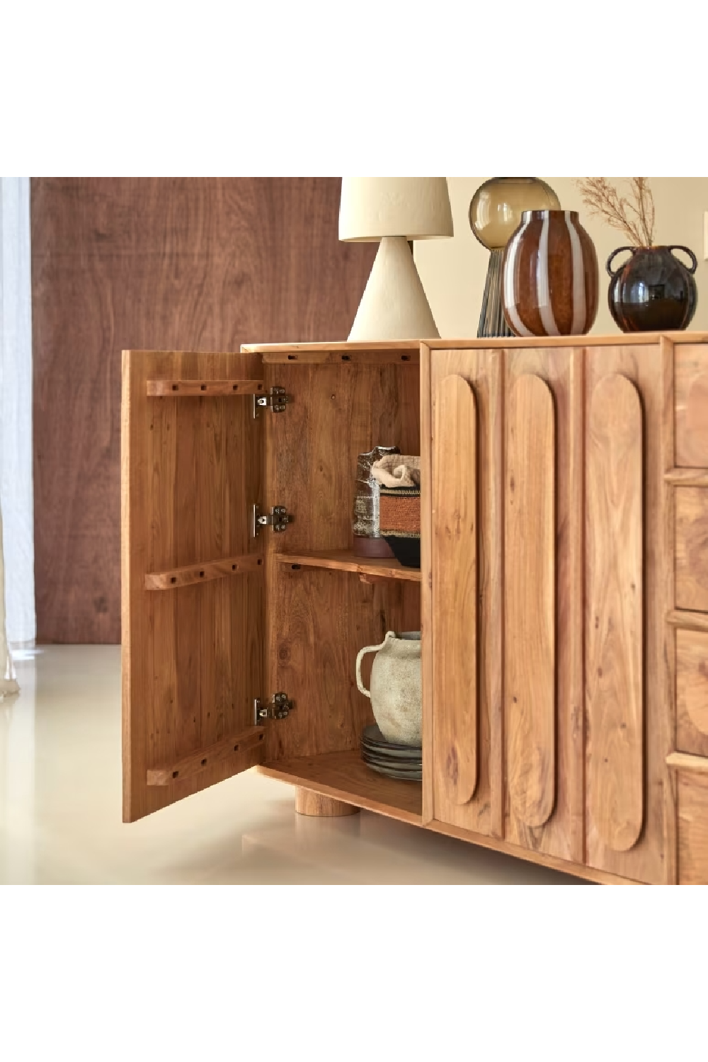 Solid Acacia Sideboard | Tikamoon Olga | Woodfurniture.com