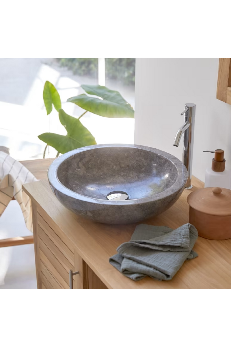 Marble Bathroom Sink | Tikamoon Calypso | Woodfurniture.com