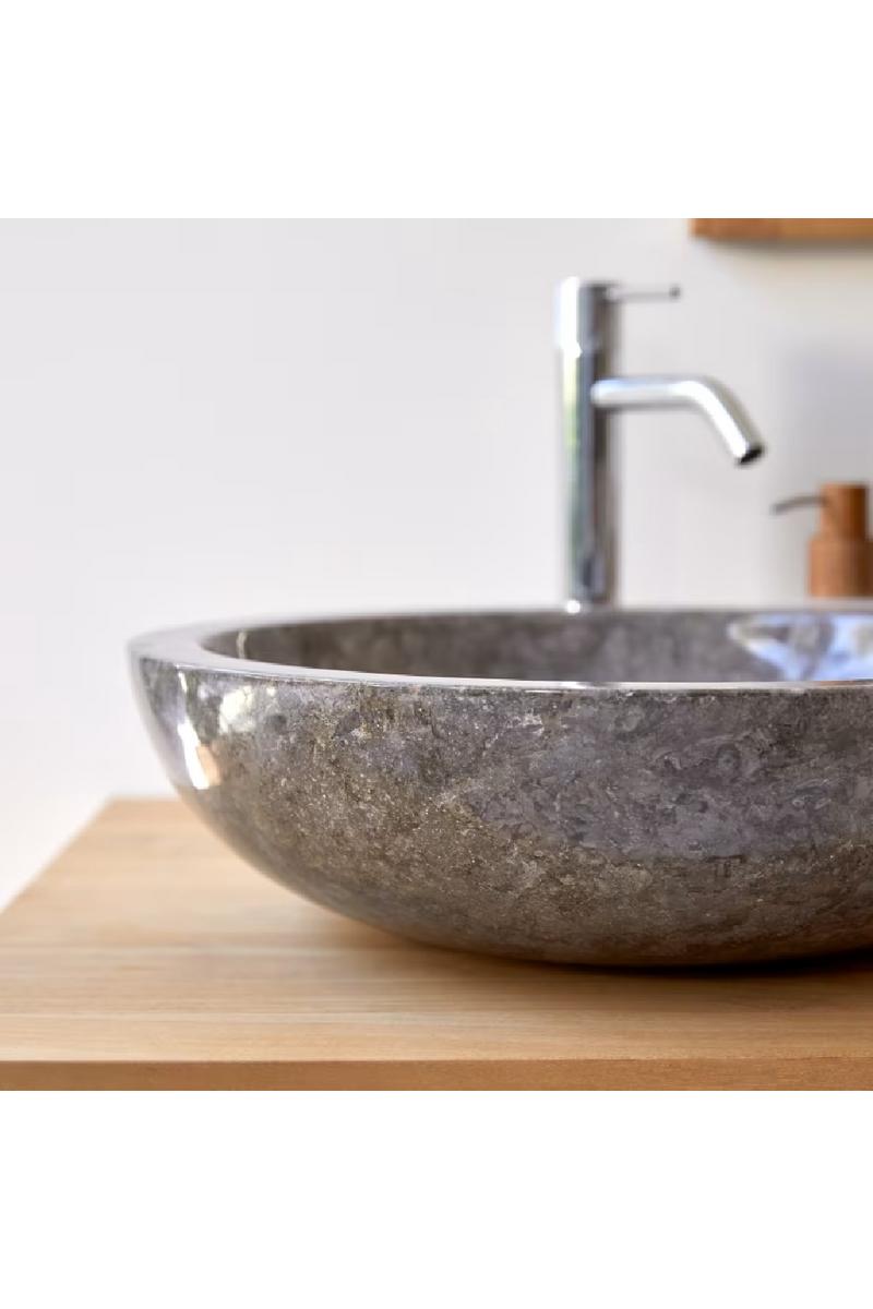 Marble Bathroom Sink | Tikamoon Calypso | Woodfurniture.com