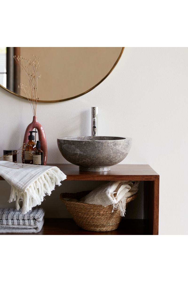Gray Marble Bathroom Sink | Tikamoon Bahya | Woodfurniture.com