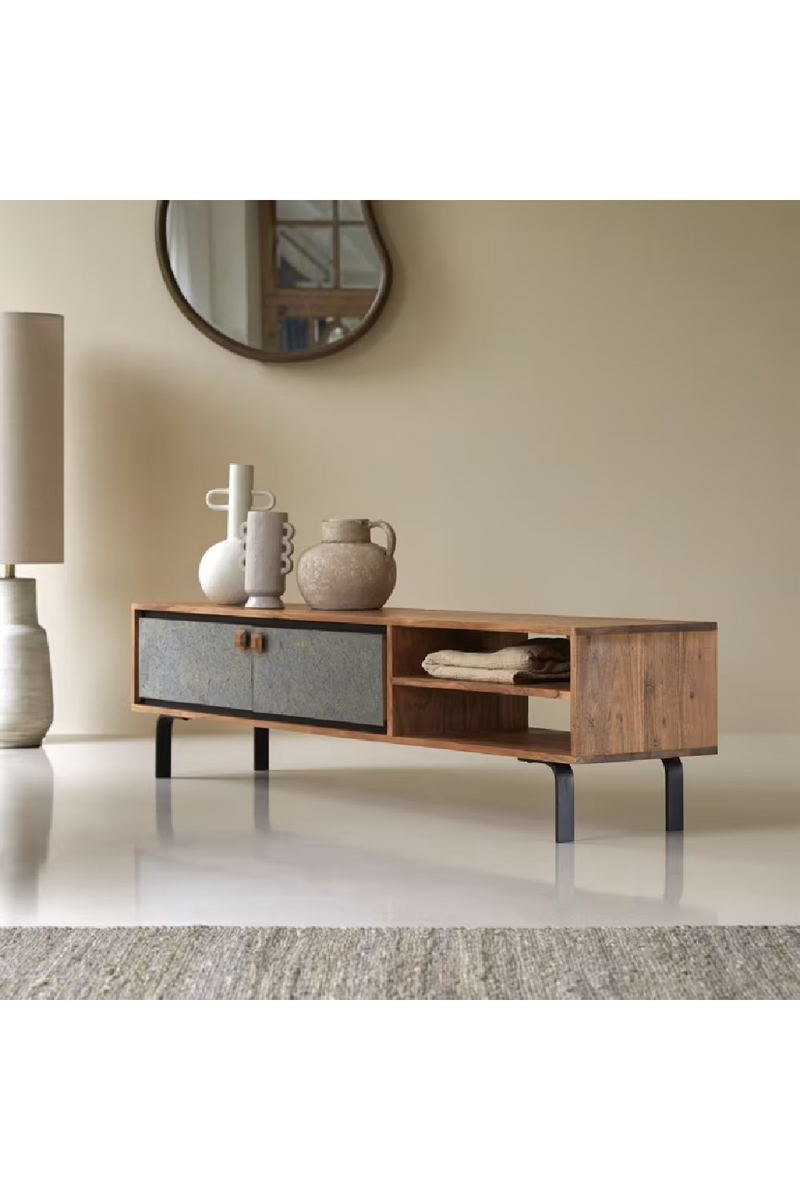 Acacia Contemporary Media Unit | Tikamoon Temis | Woodfurniture.com