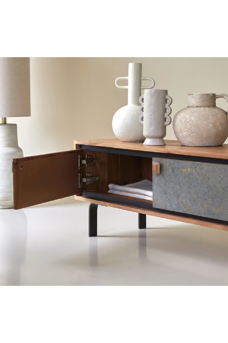 Acacia Contemporary Media Unit | Tikamoon Temis | Woodfurniture.com