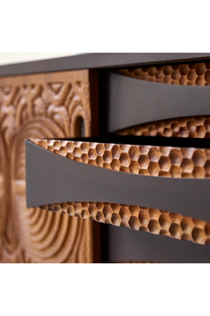 Carved Teak Sideboard | Tikamoon Frida | Woodfurniture.com