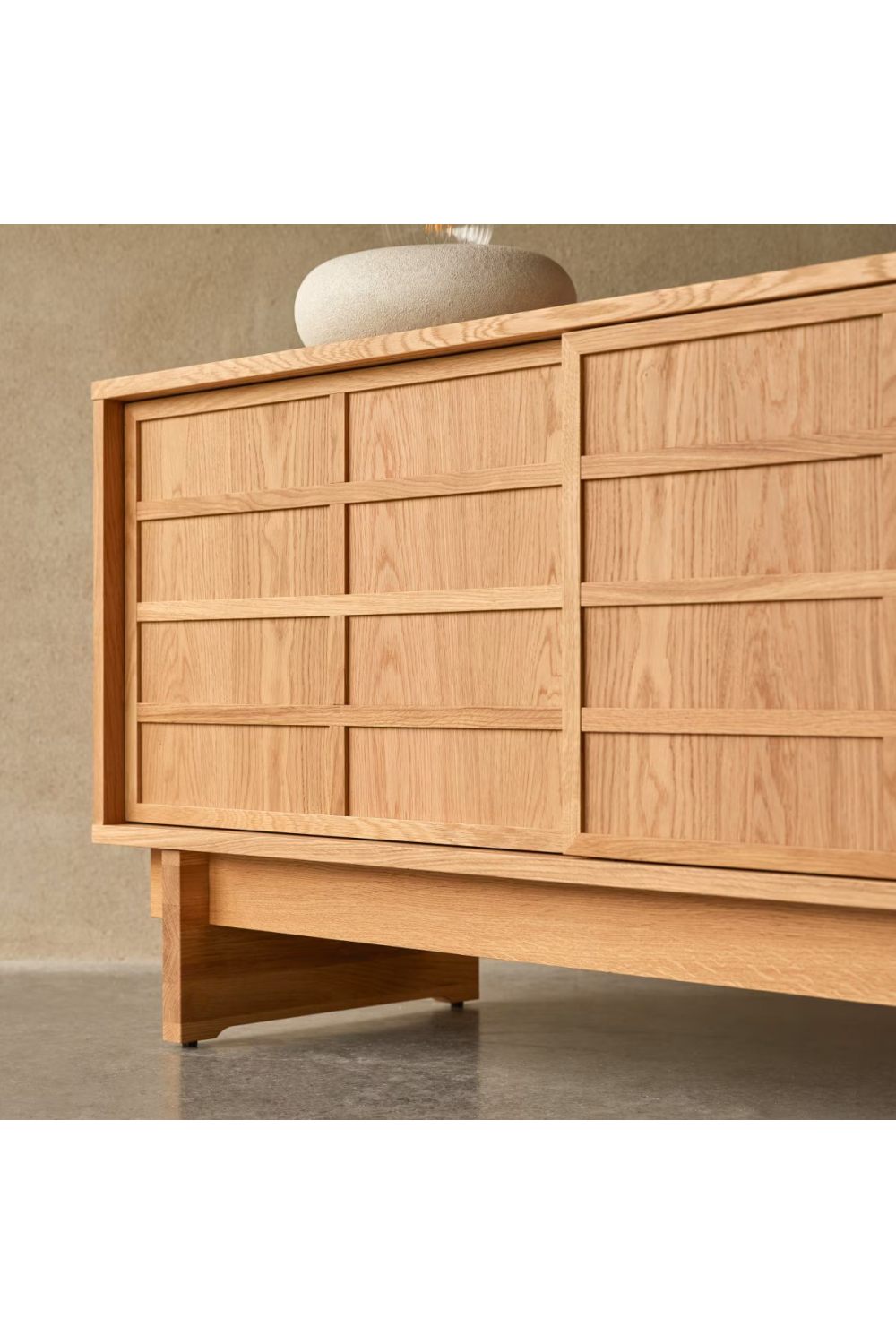 Solid Oak Japandi Sideboard | Tikamoon Miu | Oroatrade.com