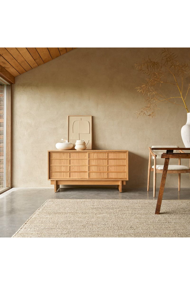 Solid Oak Japandi Sideboard | Tikamoon Miu | Oroatrade.com