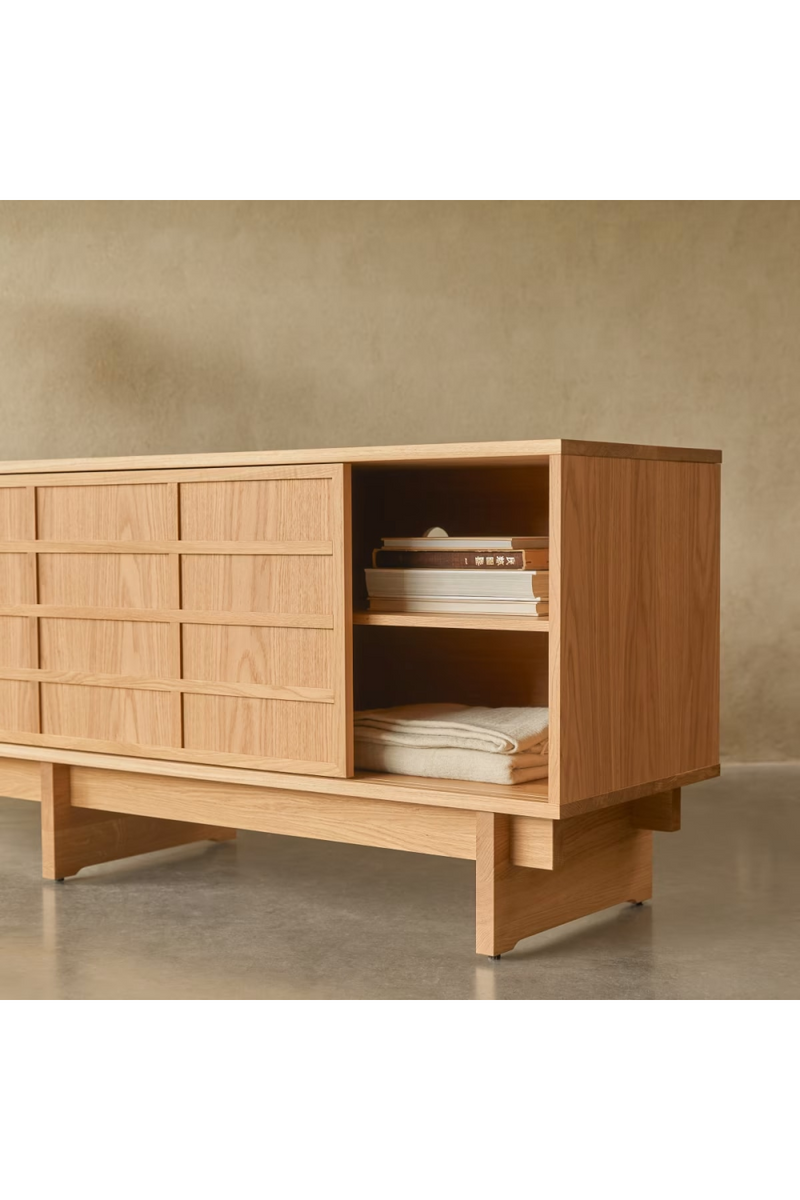 Solid Oak Japandi Sideboard | Tikamoon Miu | Oroatrade.com