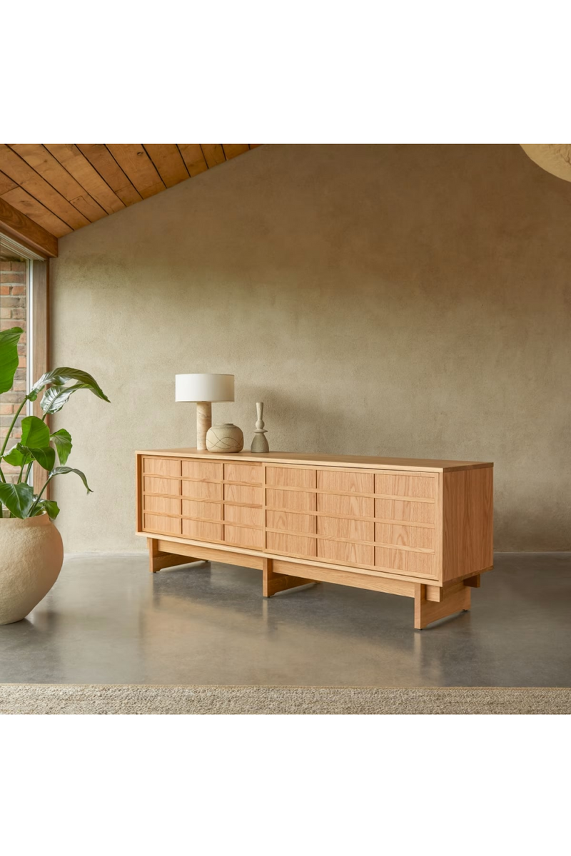 Solid Oak Japandi Sideboard | Tikamoon Miu | Oroatrade.com