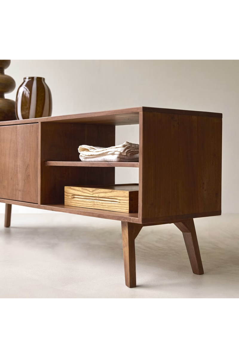 Solid Acacia Scandinavian TV Stand | Tikamoon Niels | Woodfurniture.com