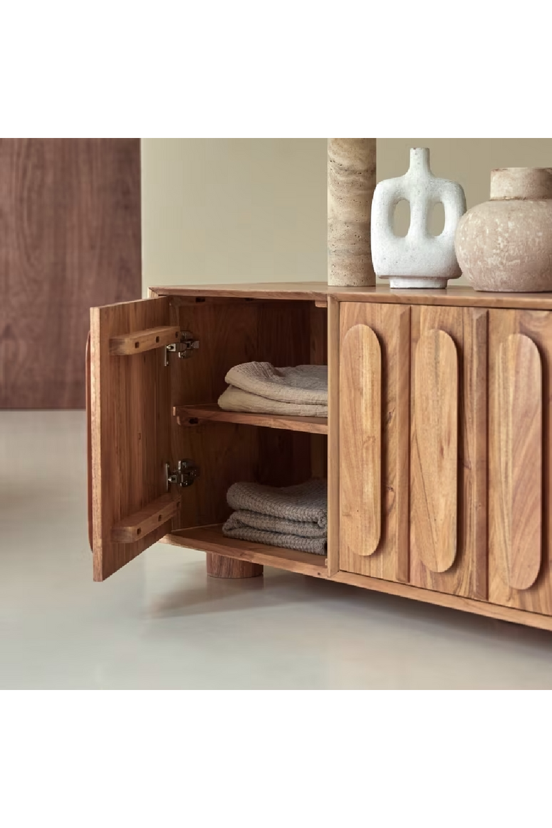 Solid Acacia TV Stand | Tikamoon Olga | Woodfurniture.com