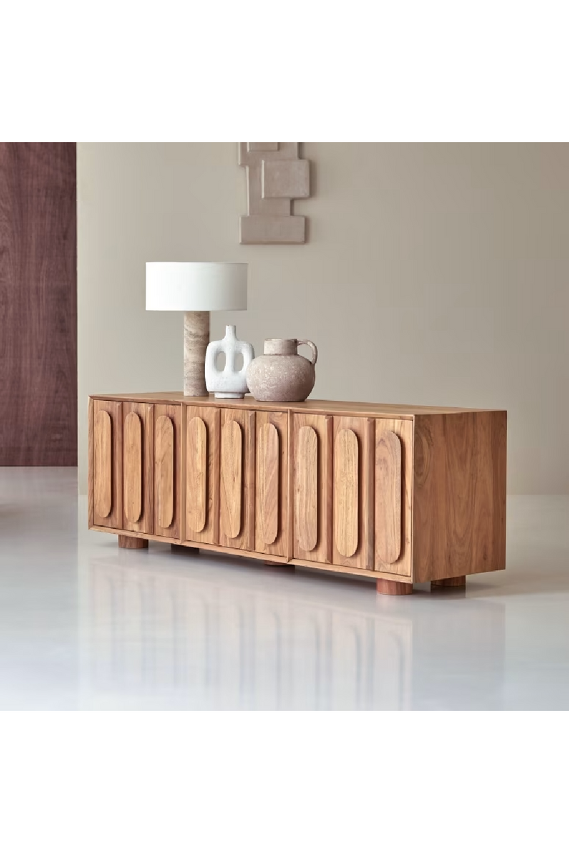 Solid Acacia TV Stand | Tikamoon Olga | Woodfurniture.com