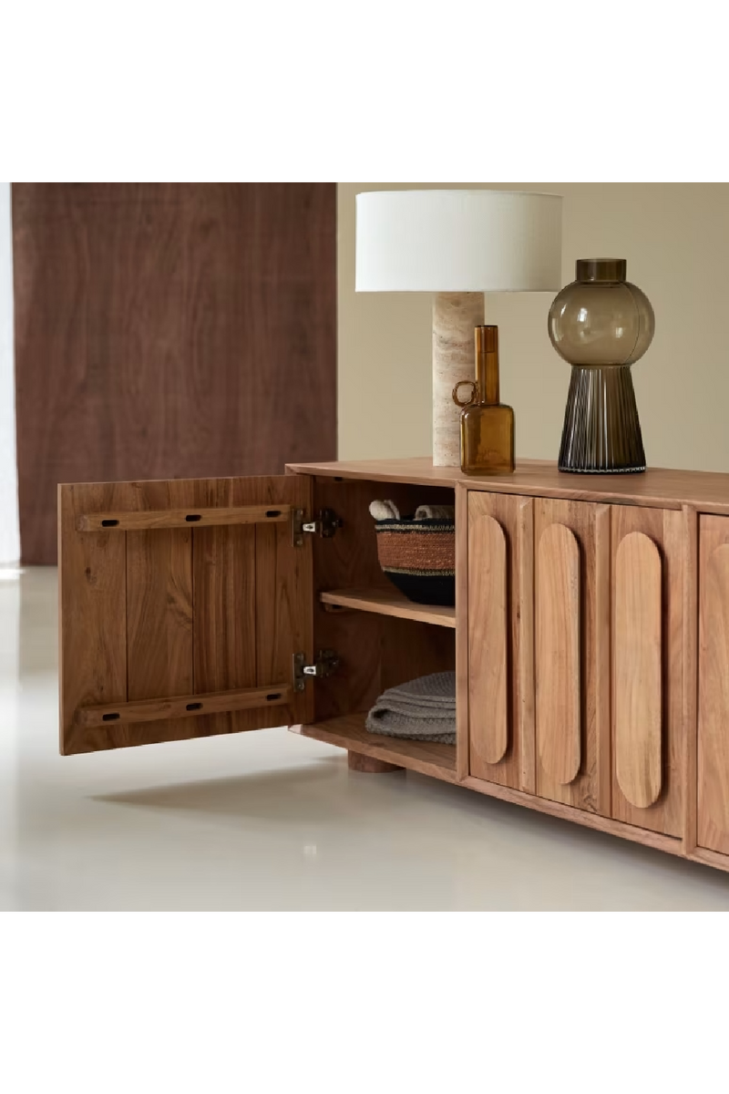 Solid Acacia TV Stand | Tikamoon Olga | Woodfurniture.com