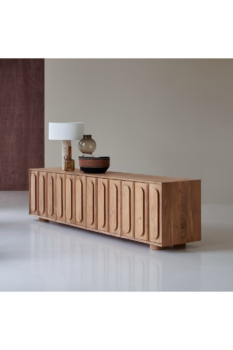 Solid Acacia TV Stand | Tikamoon Olga | Woodfurniture.com