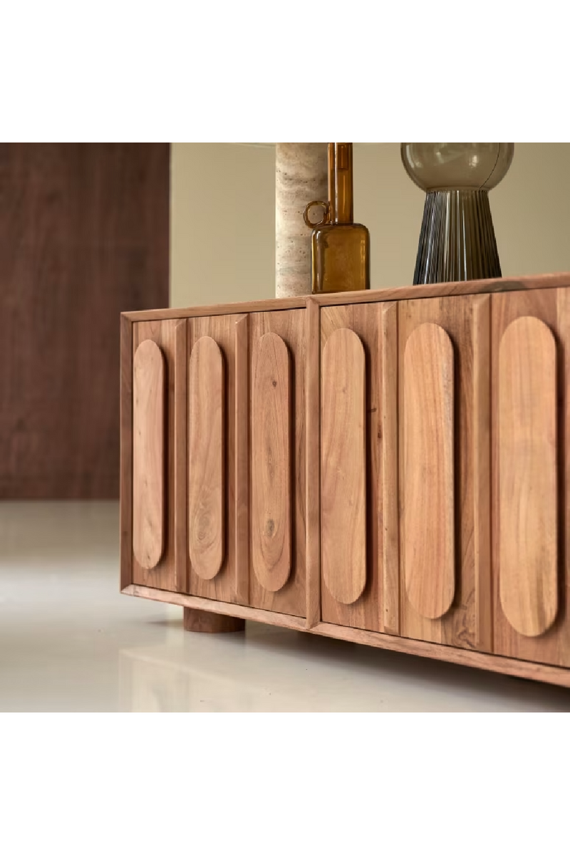 Solid Acacia TV Stand | Tikamoon Olga | Woodfurniture.com