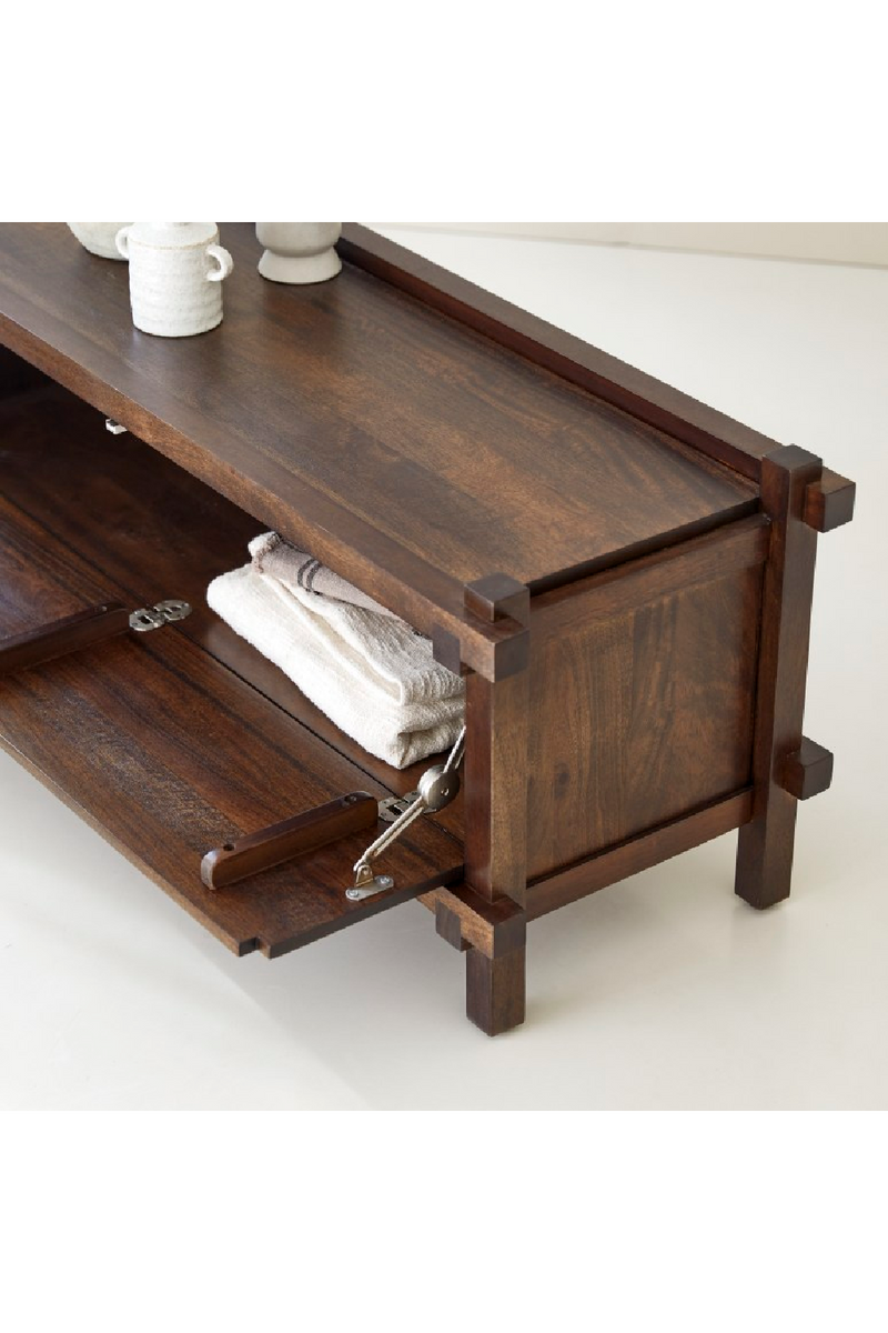 Solid Mango Wood TV Stand | Tikamoon Arko | Woodfurniture.com