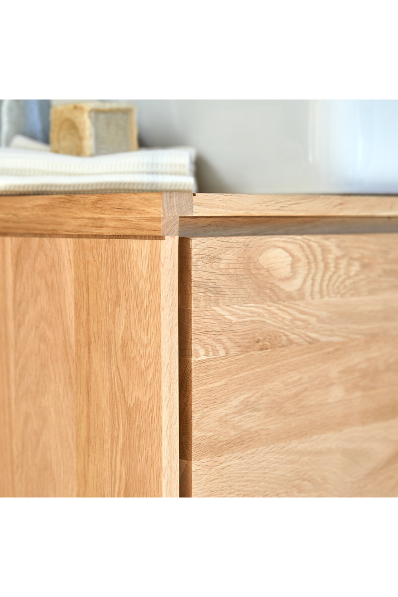 Contemporary Oak Vanity Unit | Tikamoon Jonak | Woodfurniture.com