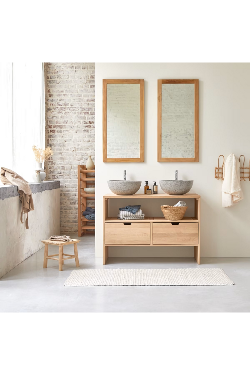 Modern Oak Vanity Unit | Tikamoon Kwarto | Woodfurniture.com