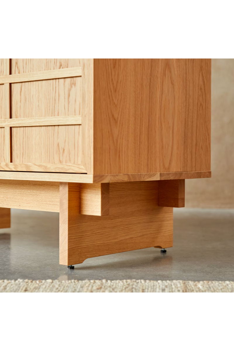 Solid Oak Japandi Bathroom Cabinet | Tikamoon Miu | Oroatrade.com